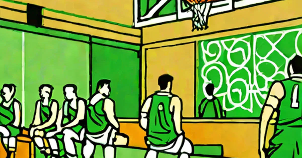 A Celtic on the court, in the booth