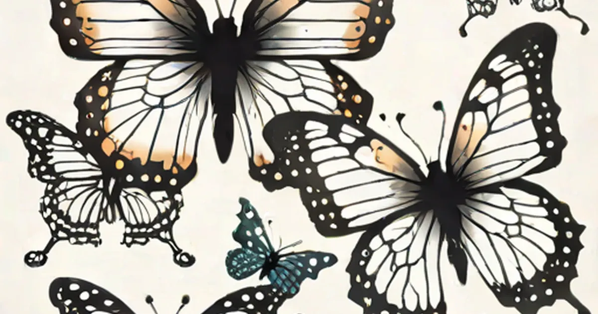 Butterfly Tattoos for Ankle