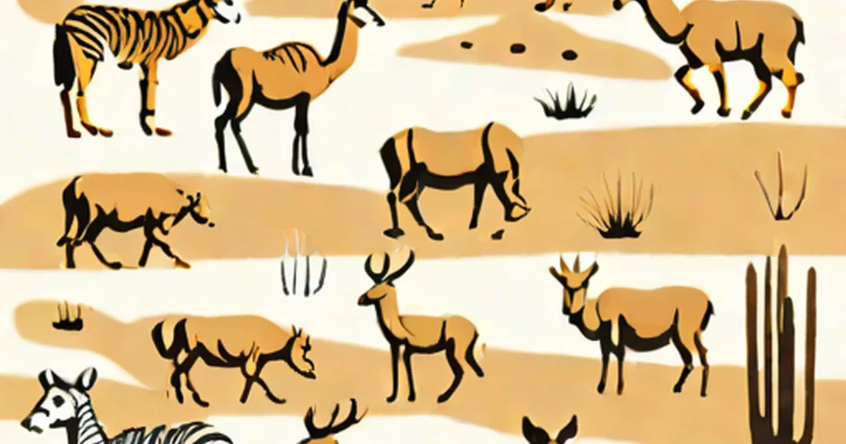 Desert Animals List