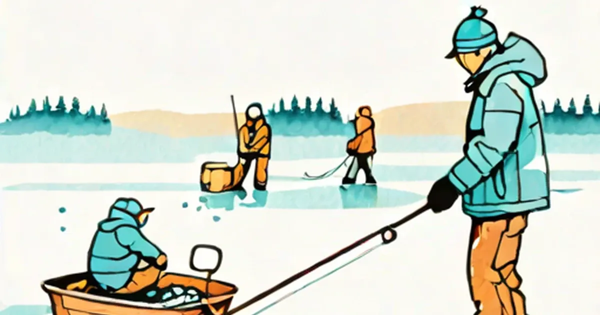 Ice Fishing Can be a very exciting experience