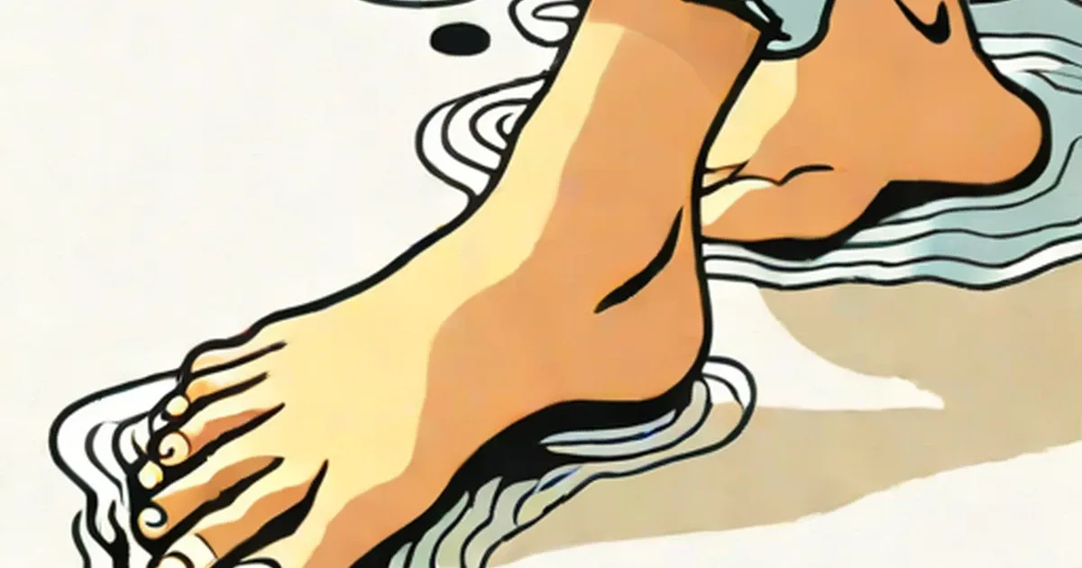 Soaking Feet in Vinegar