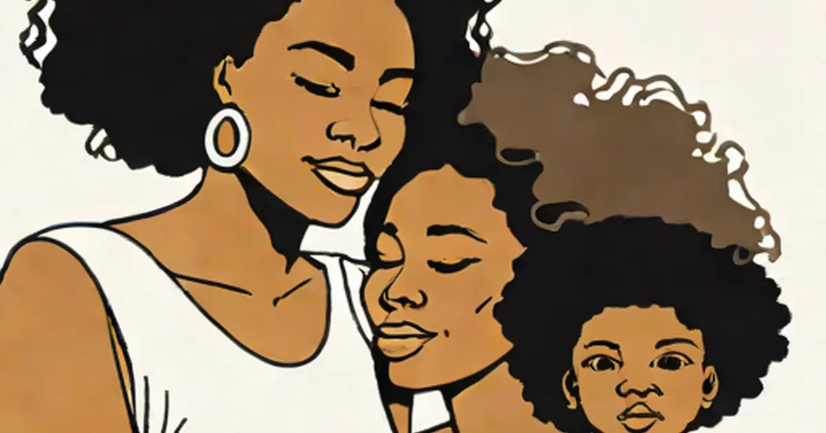 The black woman - with white parents